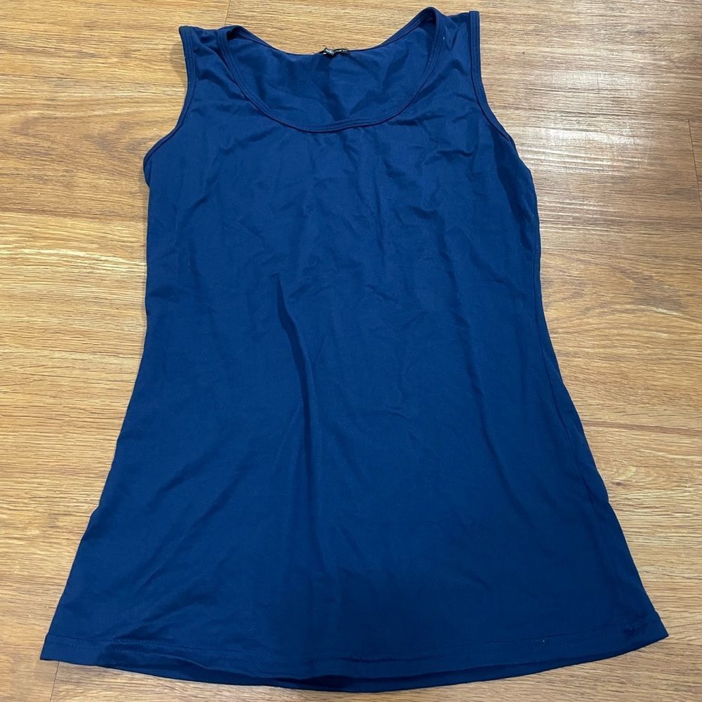 Chances R size medium blue tank